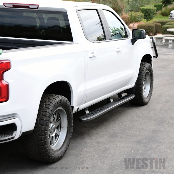 Westin Automotive 19-C SILVERADO/SIERRA 1500 CREW CAB TXT BLACK THRASHER RUNNING BOARDS 28-81275 - main